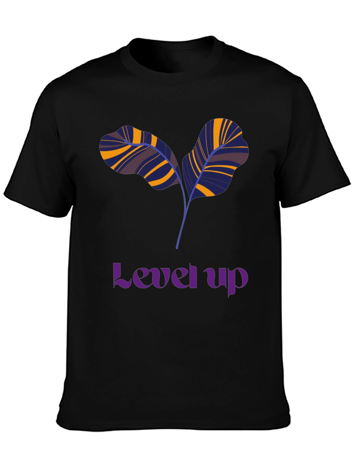 Level Up T-Shirt: Unique Leaf Design