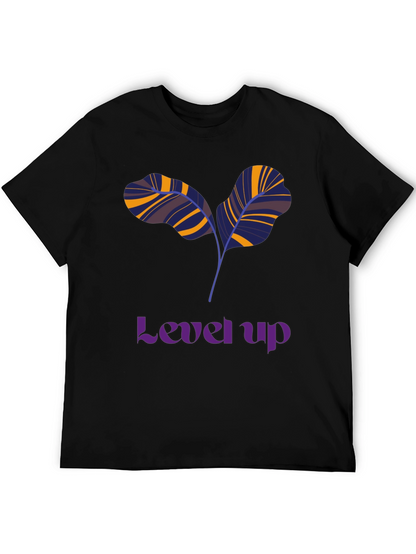 Level Up T-Shirt: Unique Leaf Design