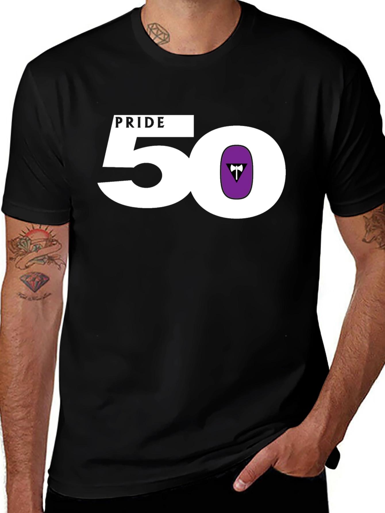 Pride 50 Lesbian Labrys T-Shirt