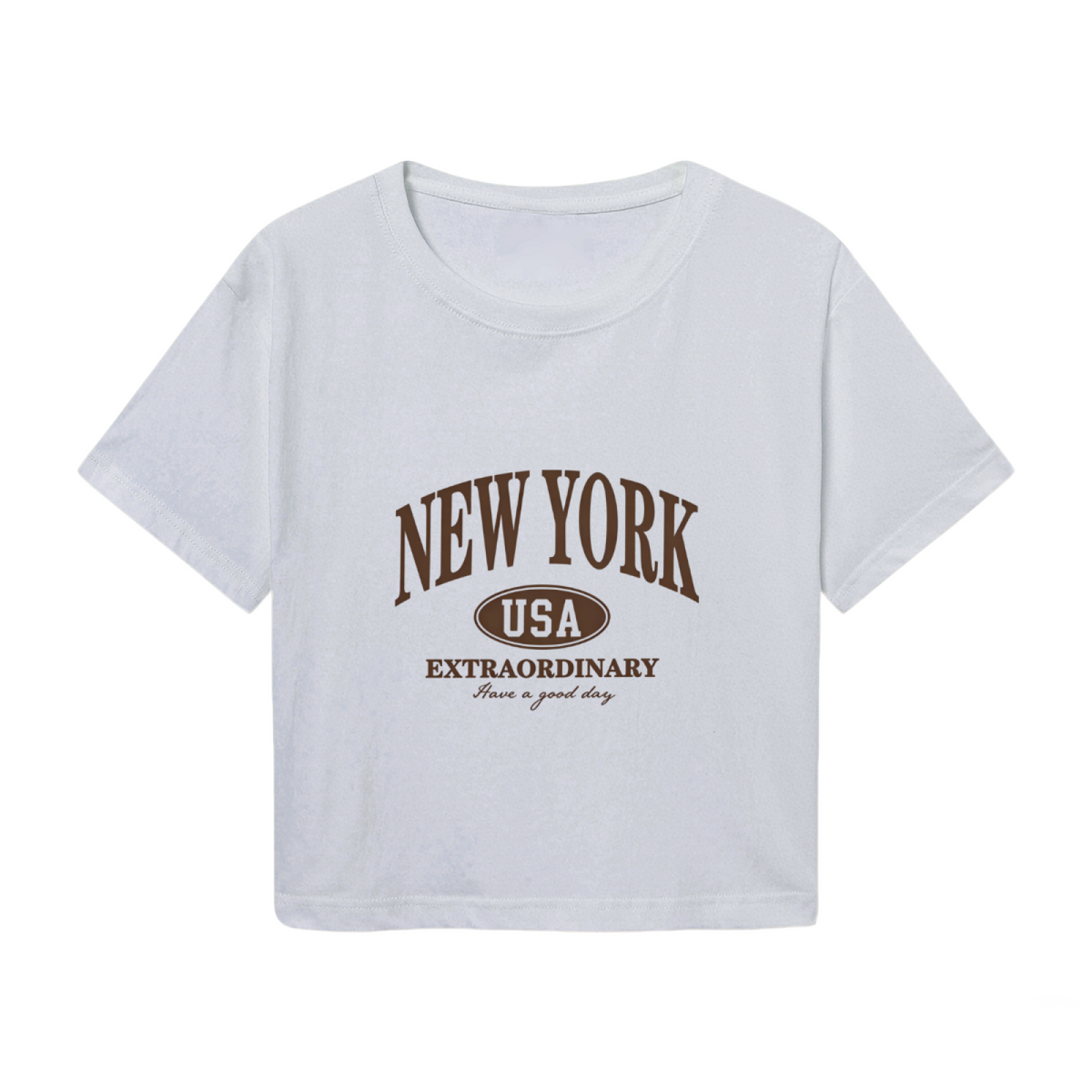 Retro New York USA Extraordinary Y2K Crop Top