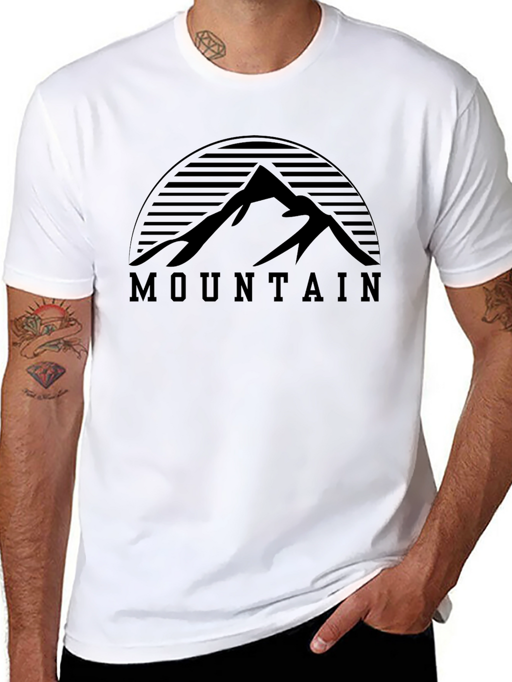 Mountain Graphic Tee - Black