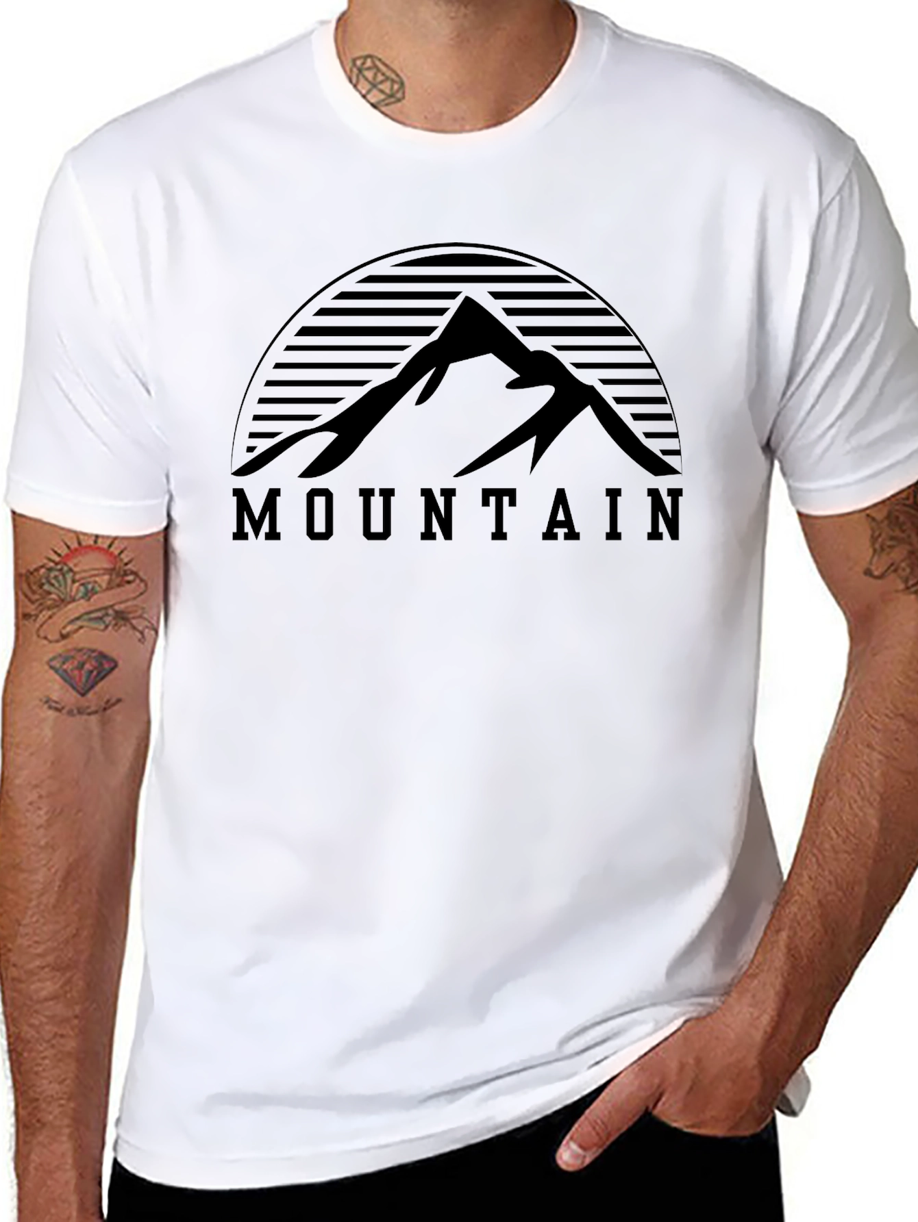 Mountain Graphic Tee - Black