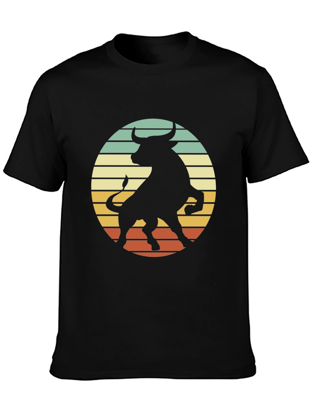 Retro Bull Silhouette Graphic Tee