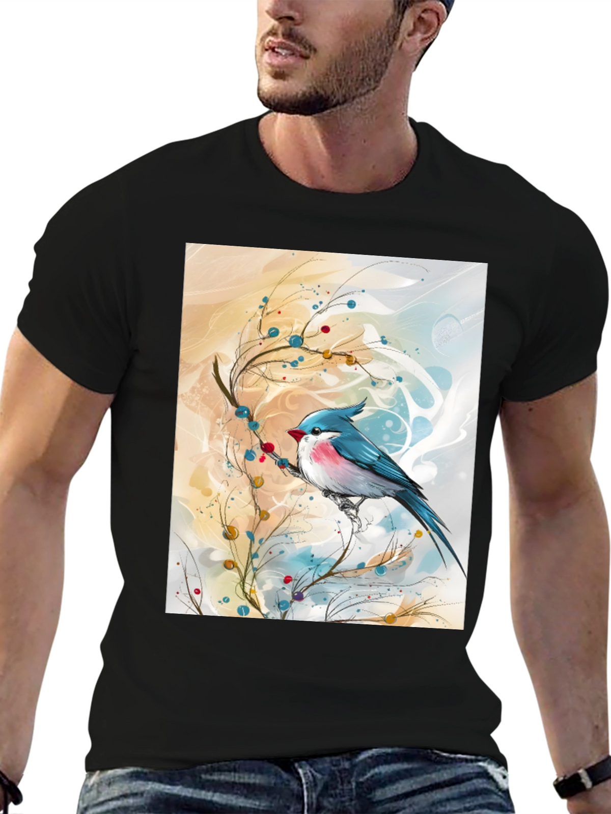 Blue Bird Art T-Shirt