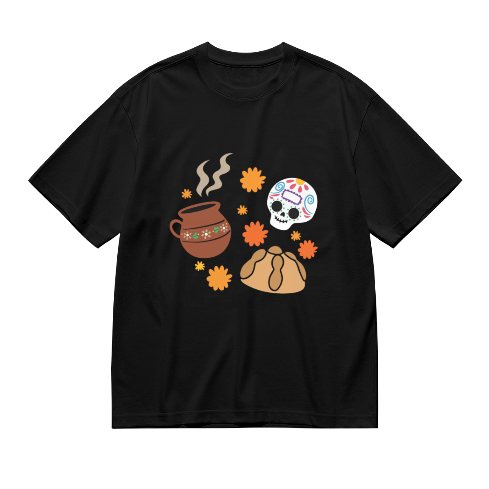 D¨ªa De Los Muertos Sugar Skull Mexican Folk Tee
