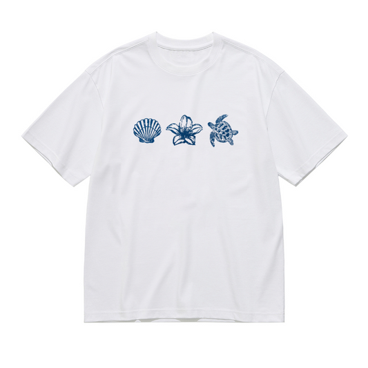 Neon Glow Twin Green Roses Dark Aesthetic Floral Tee