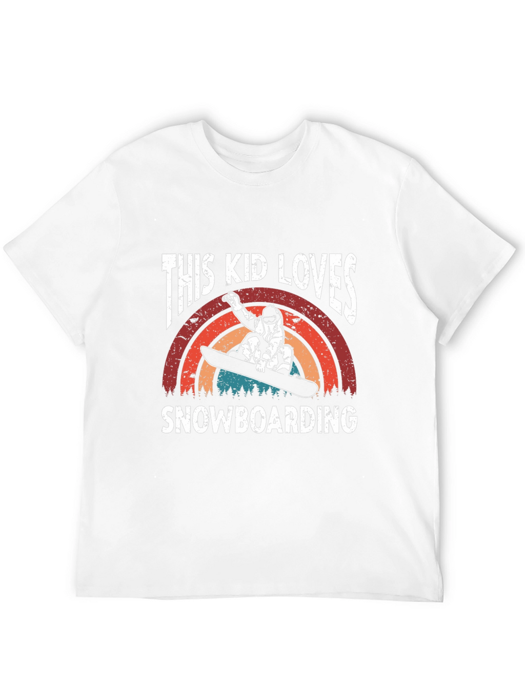 This Kid Loves Snowboarding T-Shirt - Black