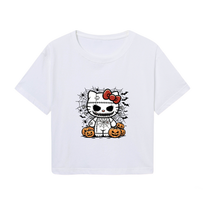 Bold Sporty Nike Logo Red Cropped T?Shirt