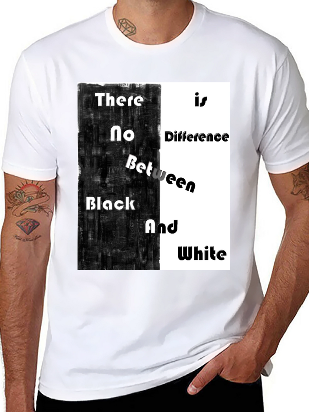 Black & White T-Shirt: Equality Design