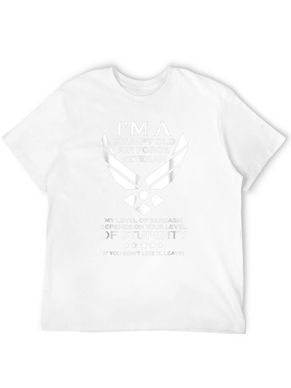 Grumpy Old Air Force Veteran Sarcastic T-Shirt