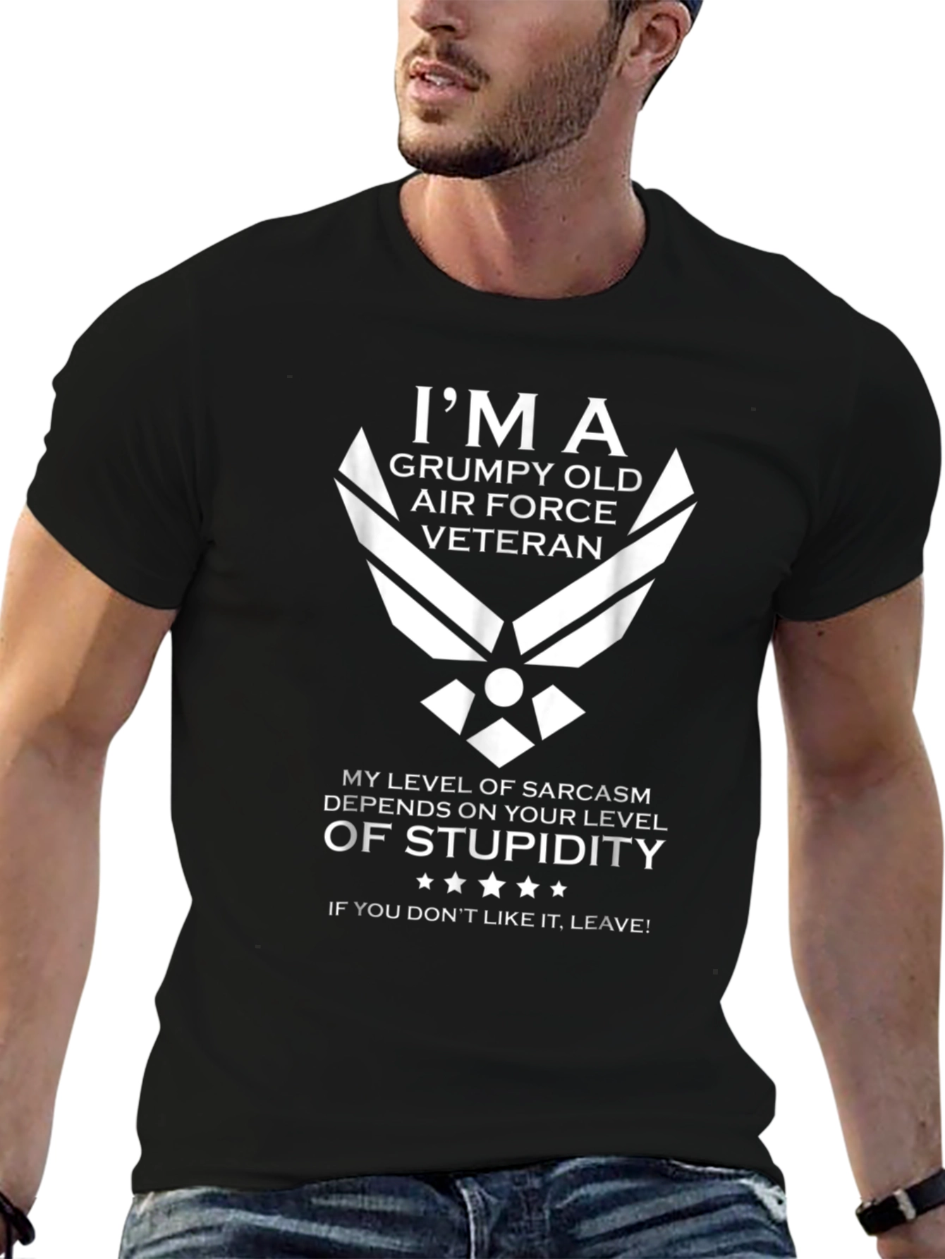 Grumpy Old Air Force Veteran Sarcastic T-Shirt