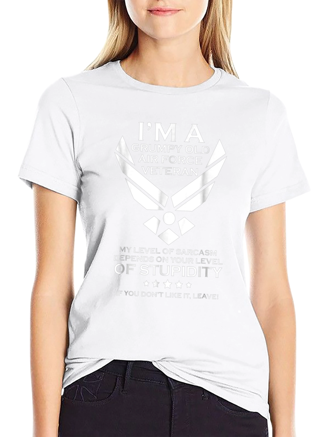 Grumpy Old Air Force Veteran Sarcastic T-Shirt