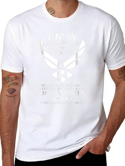 Grumpy Old Air Force Veteran Sarcastic T-Shirt