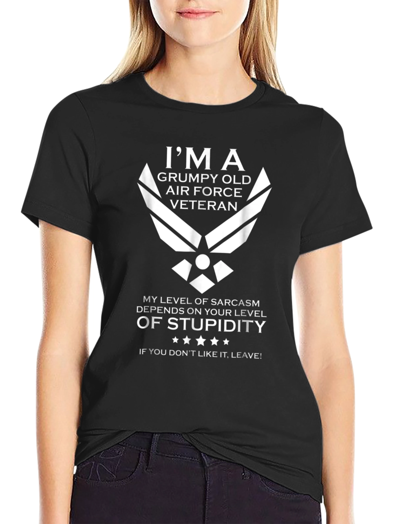 Grumpy Old Air Force Veteran Sarcastic T-Shirt