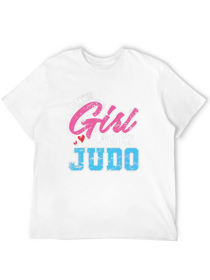 This Girl Loves Judo Black T-Shirt