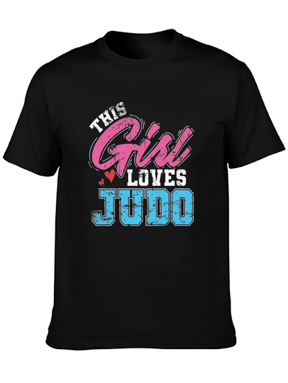 This Girl Loves Judo Black T-Shirt