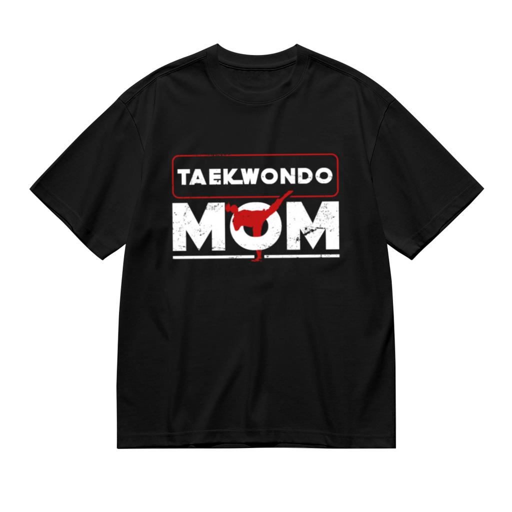 Distressed Vintage Taekwondo Mom Proud Tee