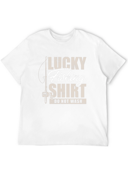 Lucky Fishing Shirt - Novelty Graphic Tee