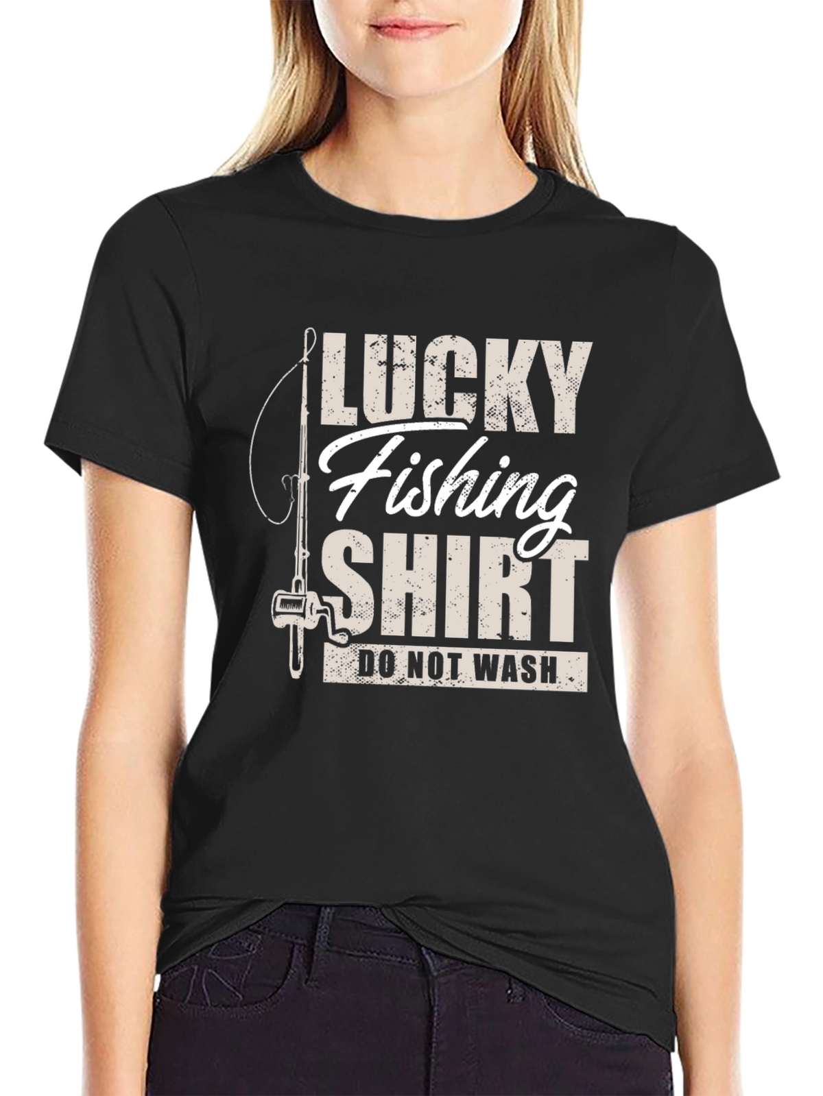 Lucky Fishing Shirt - Novelty Graphic Tee