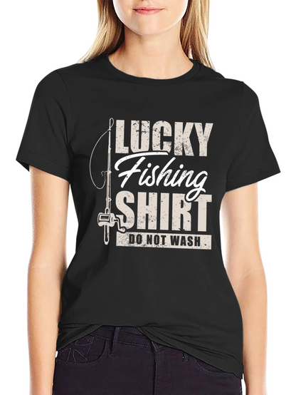 Lucky Fishing Shirt - Novelty Graphic Tee