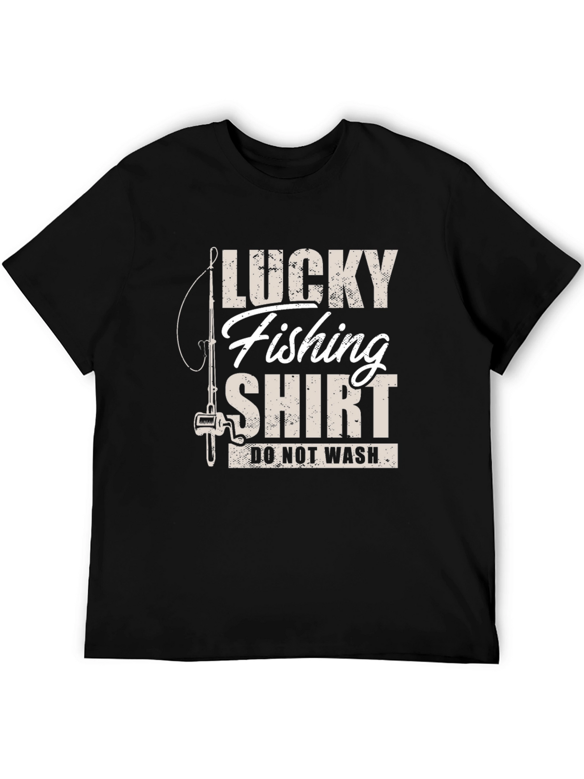 Lucky Fishing Shirt - Novelty Graphic Tee