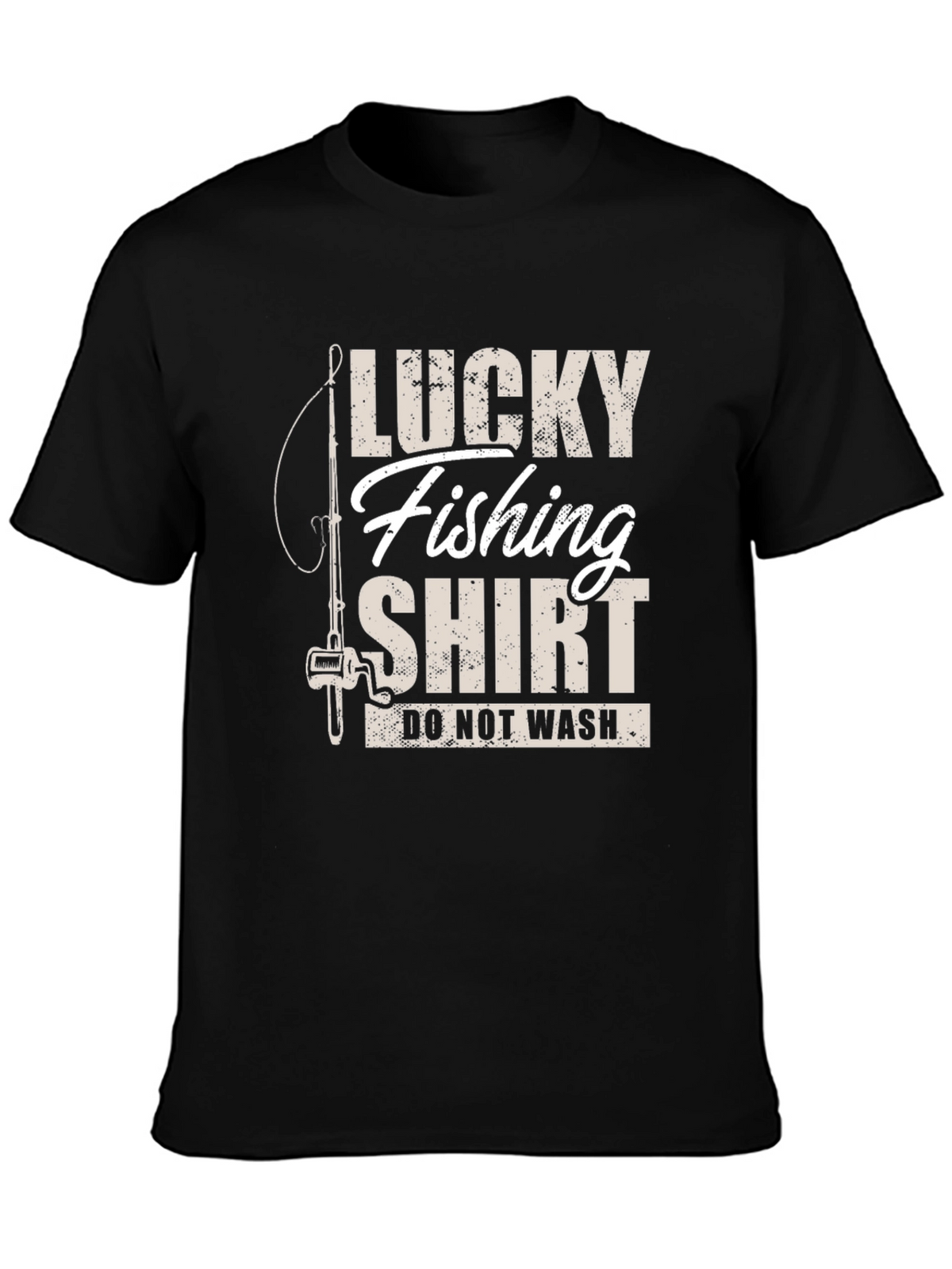 Lucky Fishing Shirt - Novelty Graphic Tee