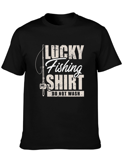 Lucky Fishing Shirt - Novelty Graphic Tee