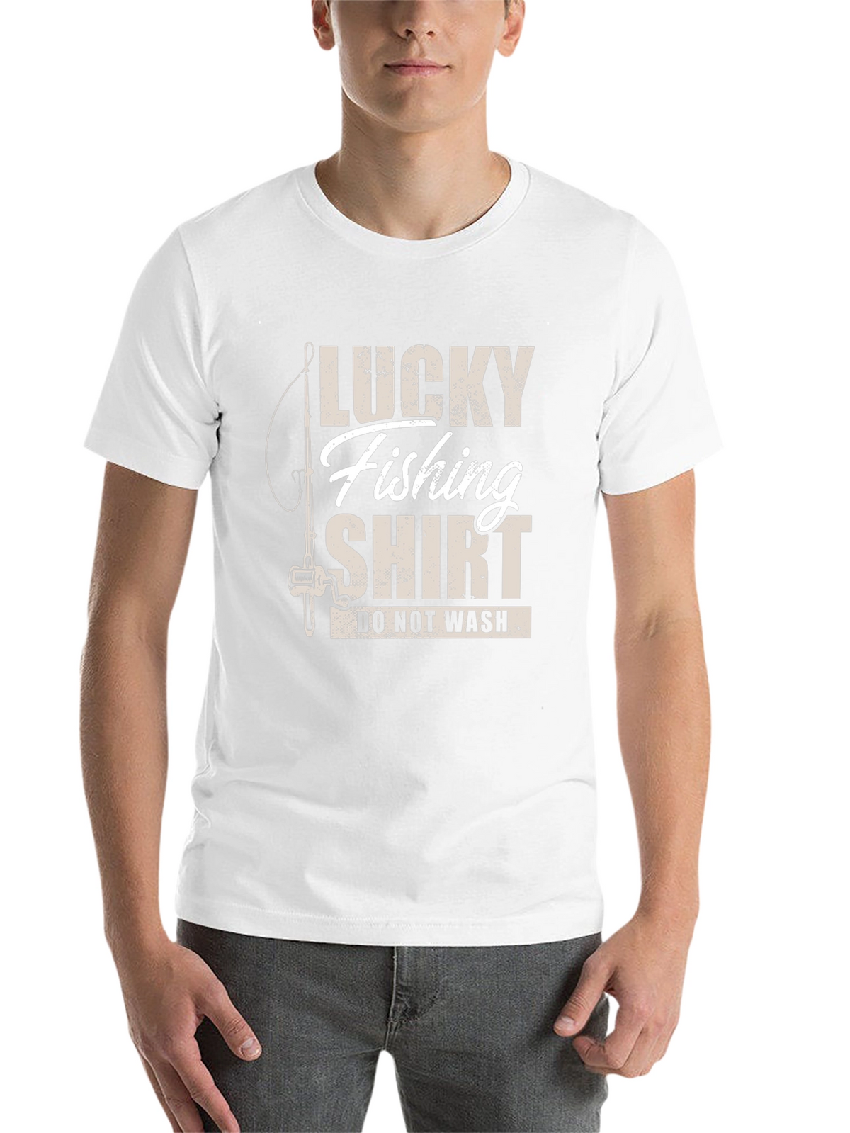 Lucky Fishing Shirt - Novelty Graphic Tee