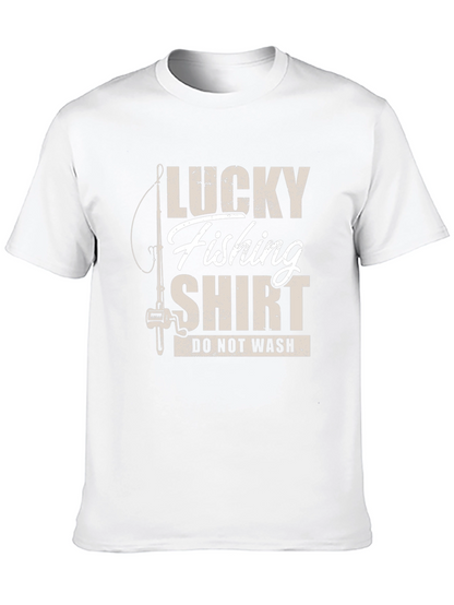 Lucky Fishing Shirt - Novelty Graphic Tee
