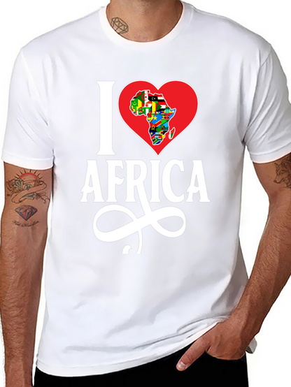 I Heart Africa T-Shirt - Black Cotton Graphic Tee