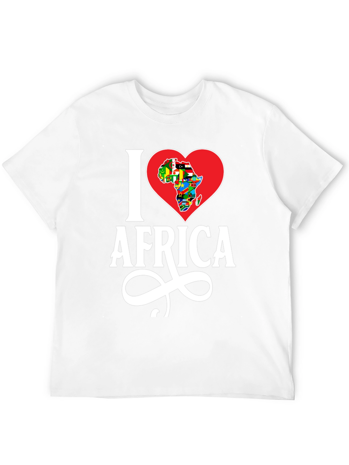 I Heart Africa T-Shirt - Black Cotton Graphic Tee