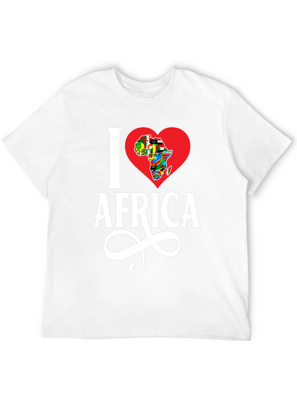 I Heart Africa T-Shirt - Black Cotton Graphic Tee
