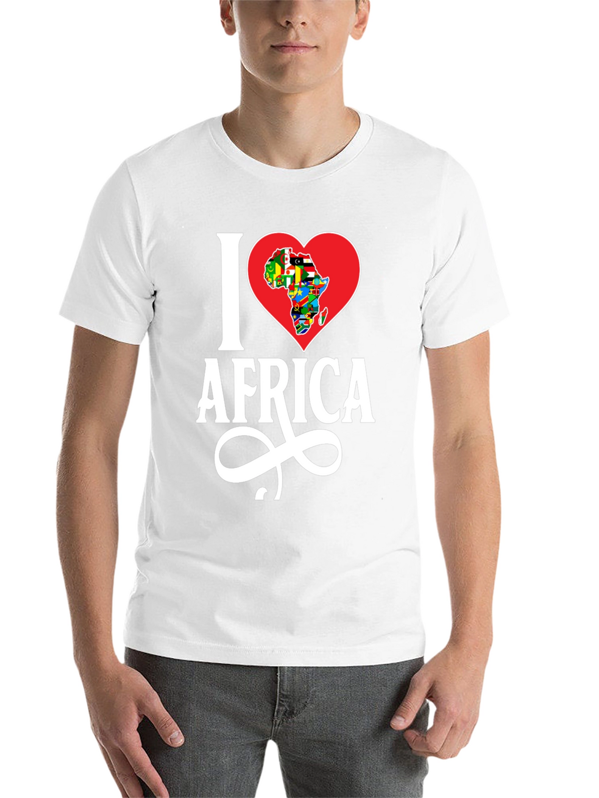 I Heart Africa T-Shirt - Black Cotton Graphic Tee