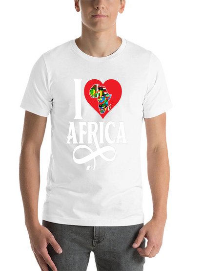 I Heart Africa T-Shirt - Black Cotton Graphic Tee