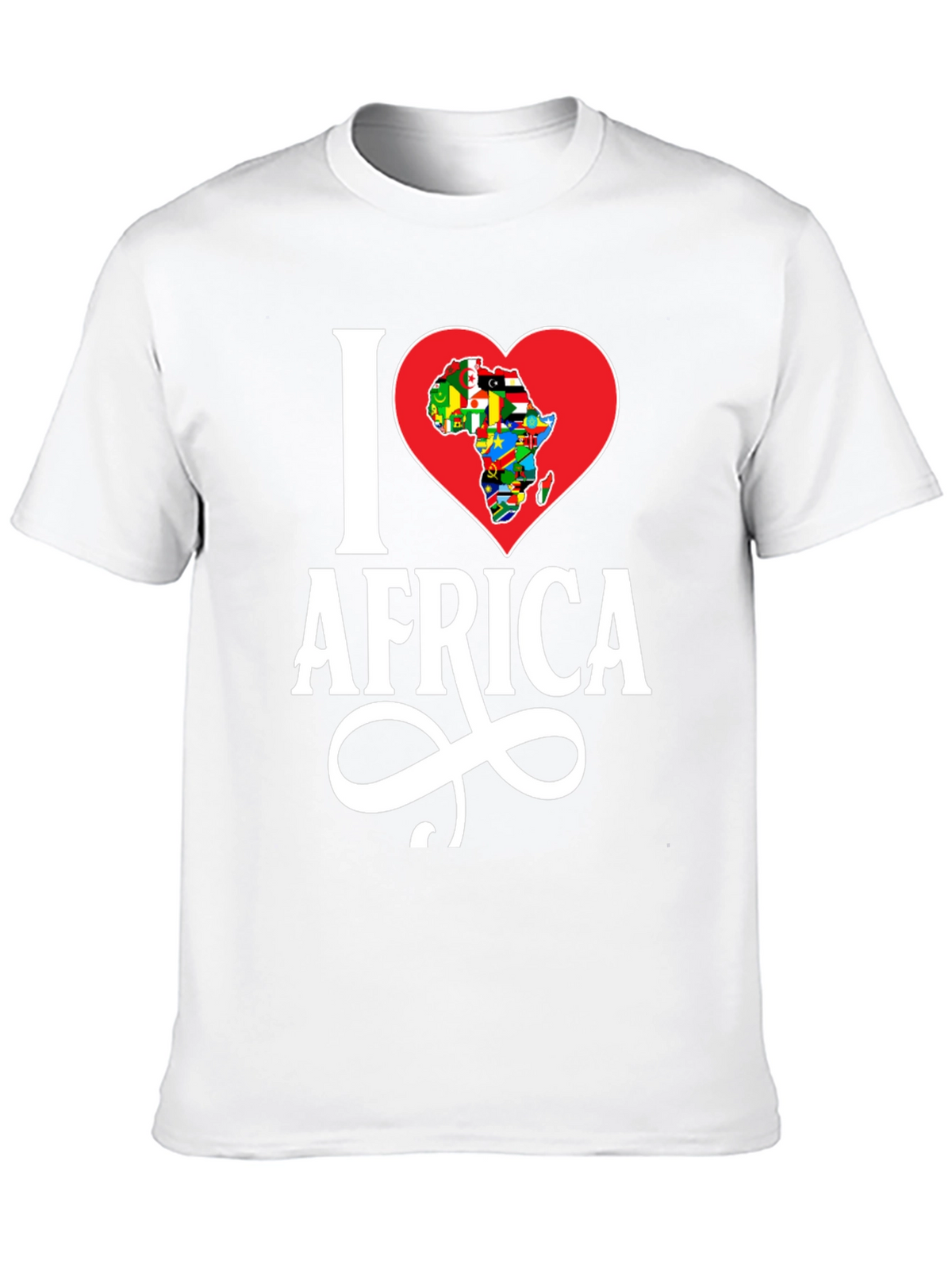 I Heart Africa T-Shirt - Black Cotton Graphic Tee