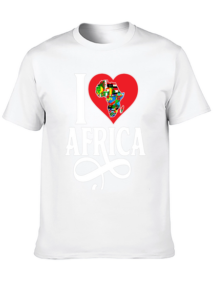 I Heart Africa T-Shirt - Black Cotton Graphic Tee