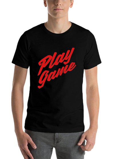 Play Game Black T-Shirt