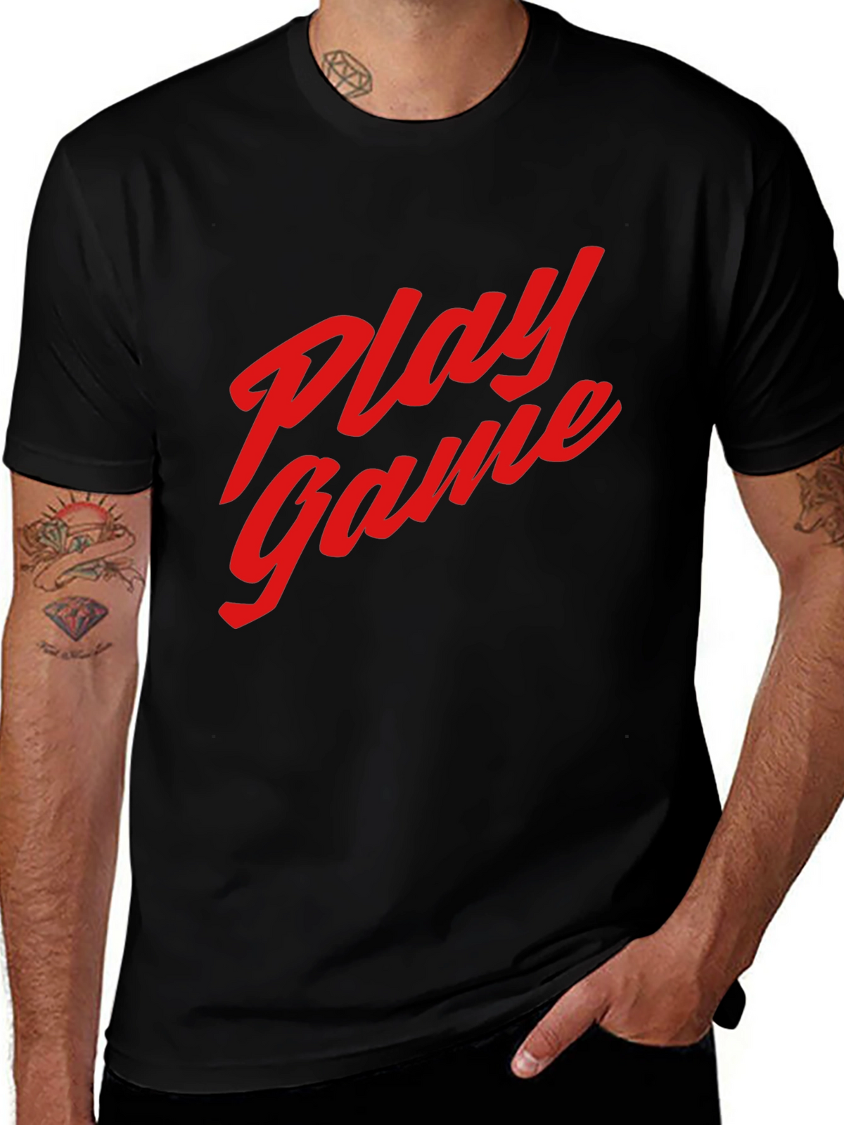 Play Game Black T-Shirt