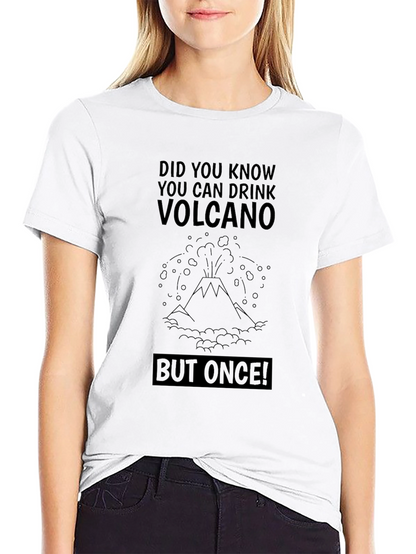 Volcano Humor Graphic T-Shirt