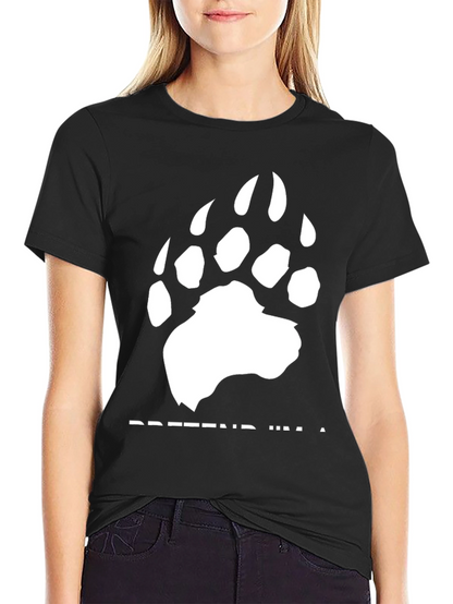 Pretend Im a Bear Graphic Tee - Black