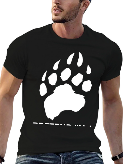 Pretend Im a Bear Graphic Tee - Black