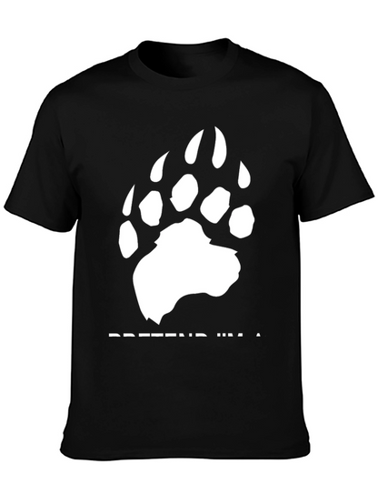 Pretend Im a Bear Graphic Tee - Black