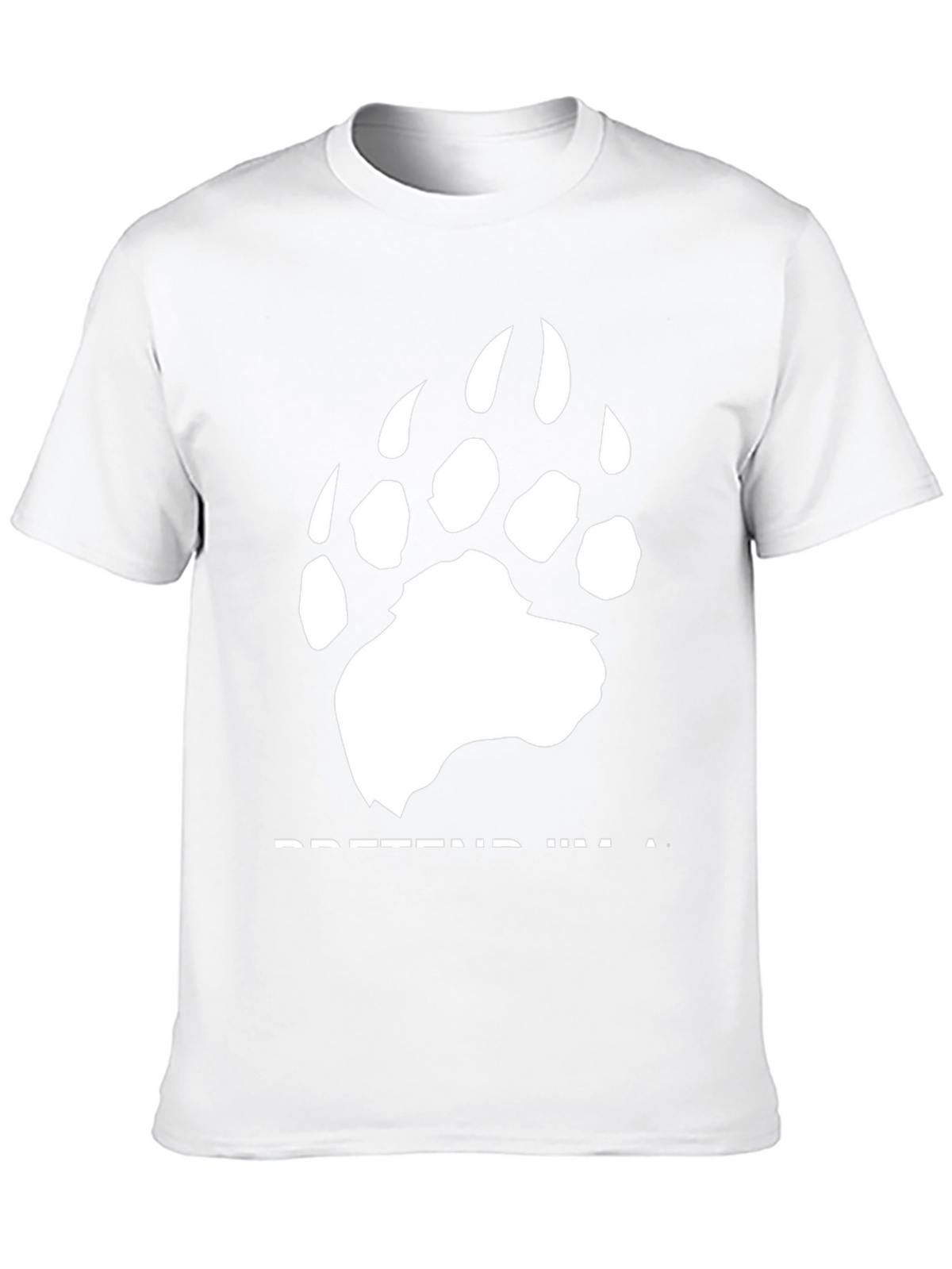 Pretend Im a Bear Graphic Tee - Black