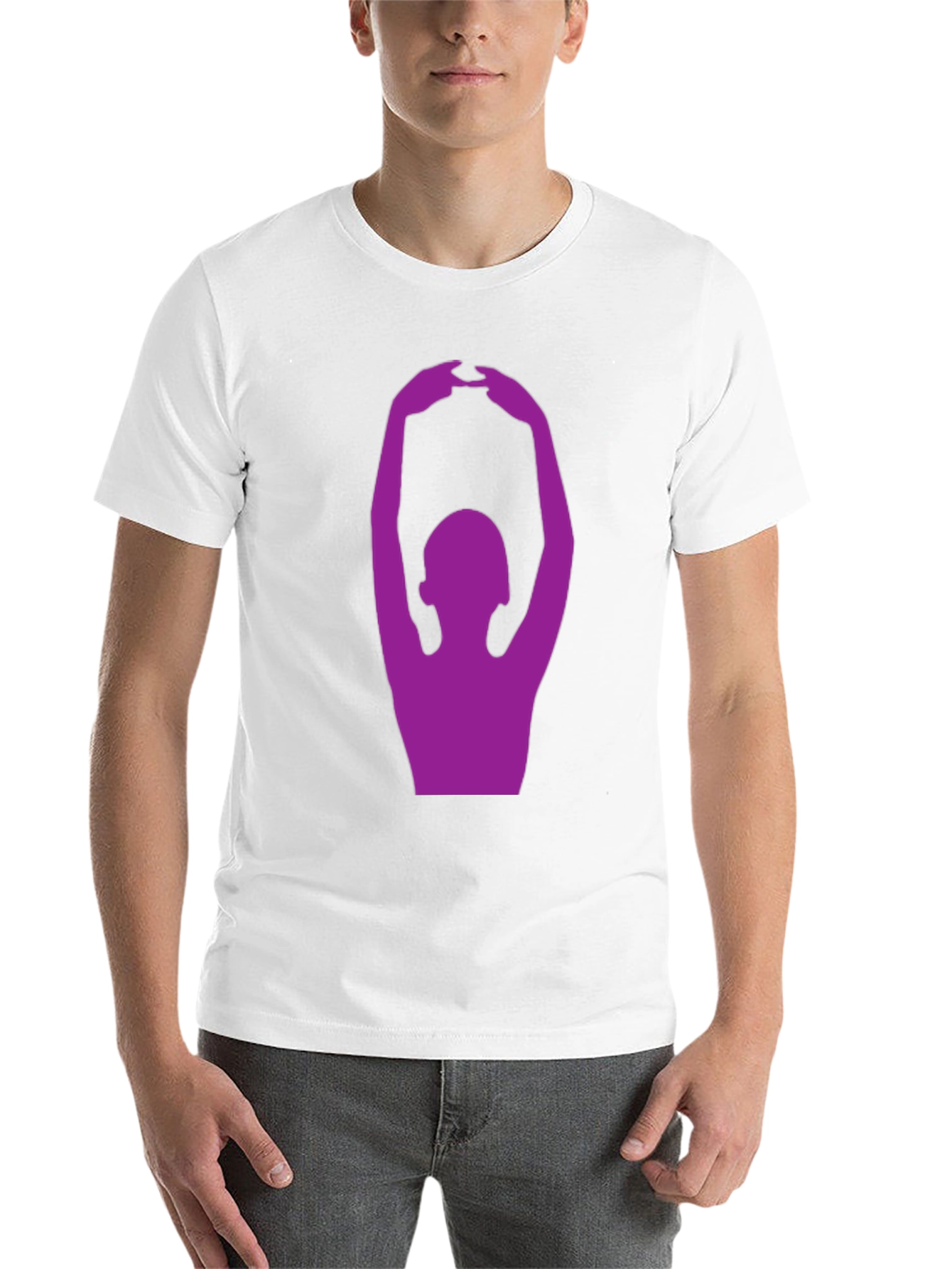 Yoga Pose Graphic T-Shirt - Black