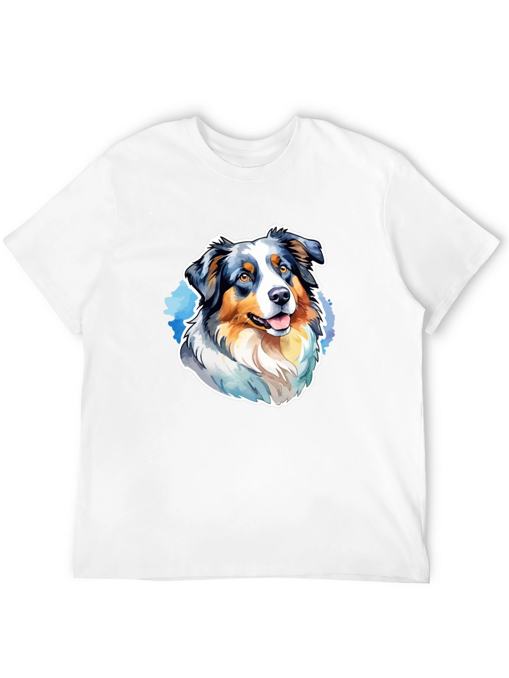 Australian Shepherd Graphic Tee - Mens Black T-Shirt