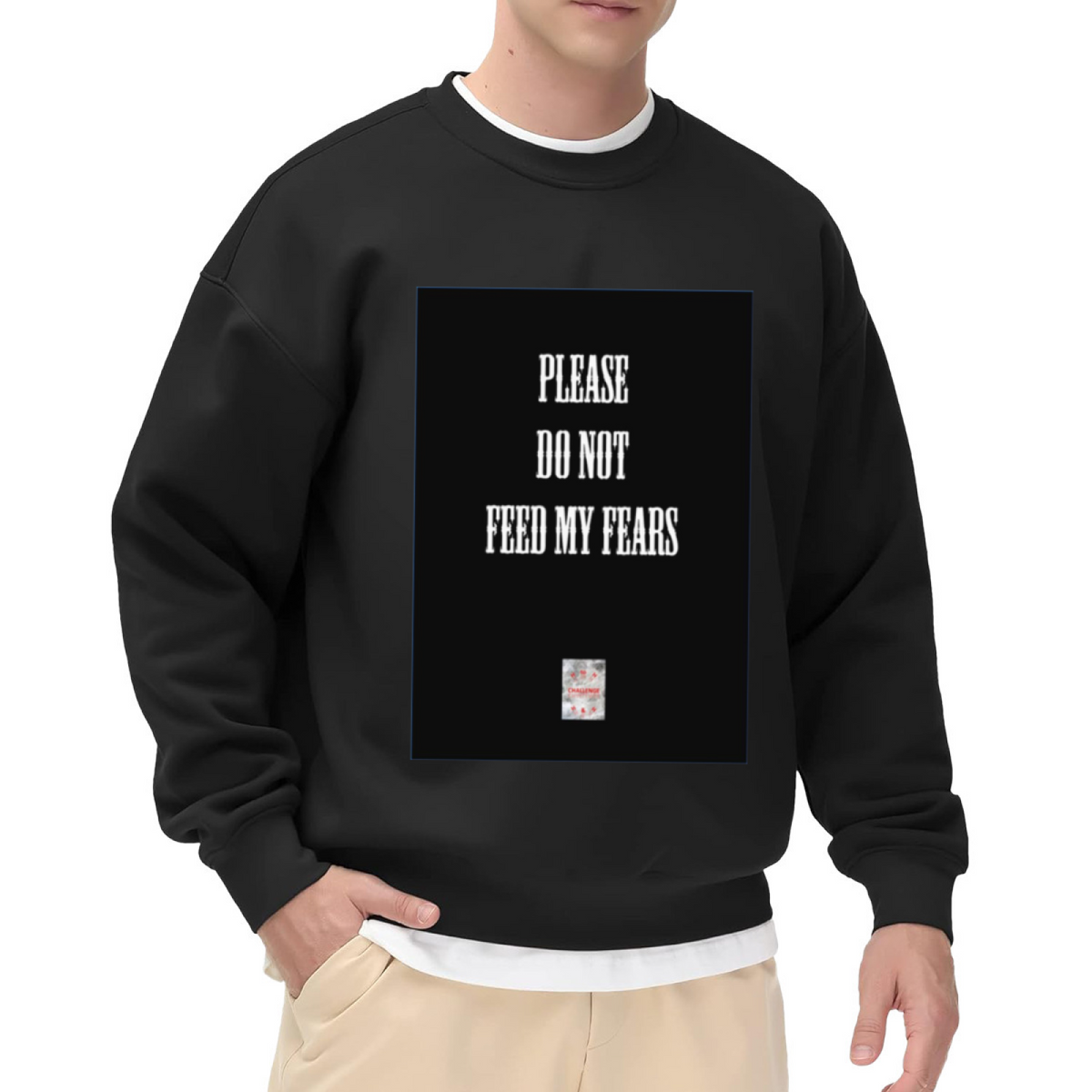 Please Do Not Feed My Fears Crewneck Sweatshirt, Mental Health Awareness Pullover, Self Care Gift
