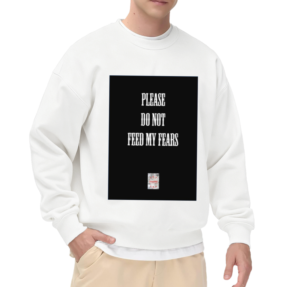 Please Do Not Feed My Fears Crewneck Sweatshirt, Mental Health Awareness Pullover, Self Care Gift