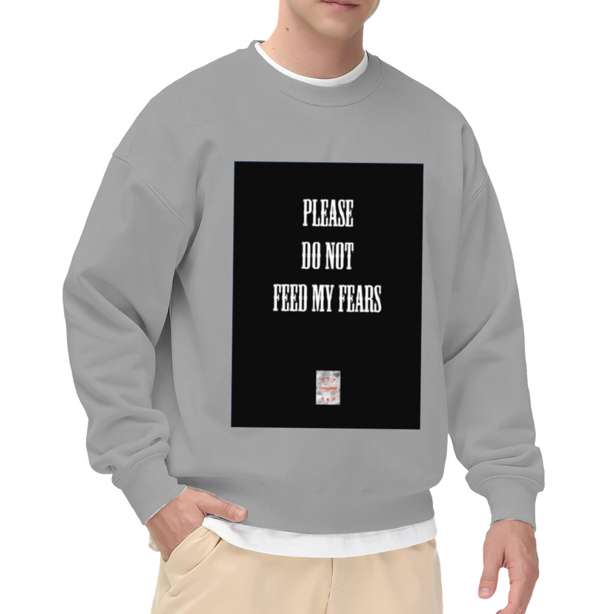 Please Do Not Feed My Fears Crewneck Sweatshirt, Mental Health Awareness Pullover, Self Care Gift