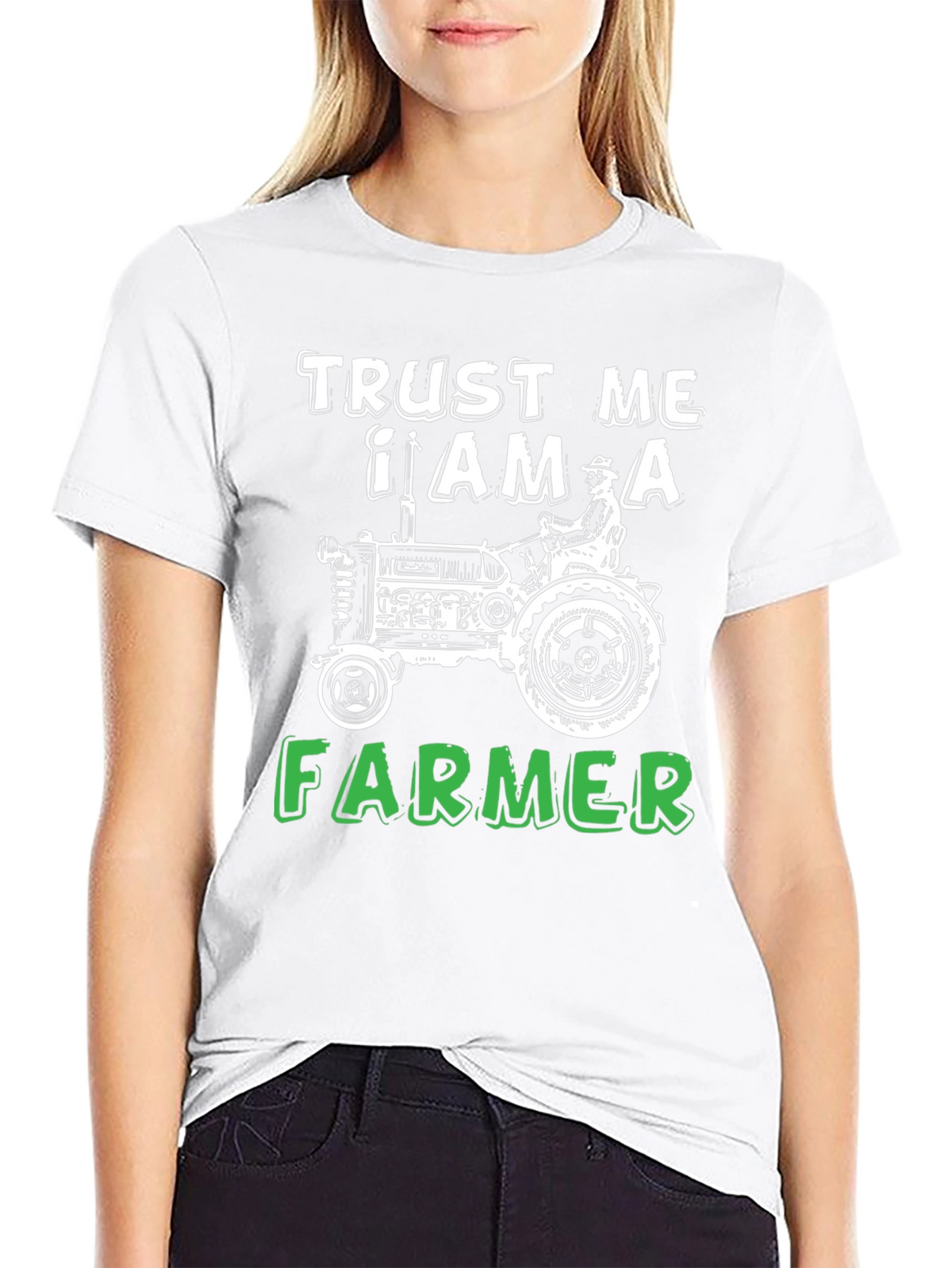 Trust Me I Am A Farmer Black T-Shirt