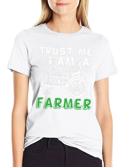 Trust Me I Am A Farmer Black T-Shirt